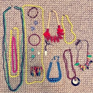 Vtg Bungle in the Jungle Jewelry bundle